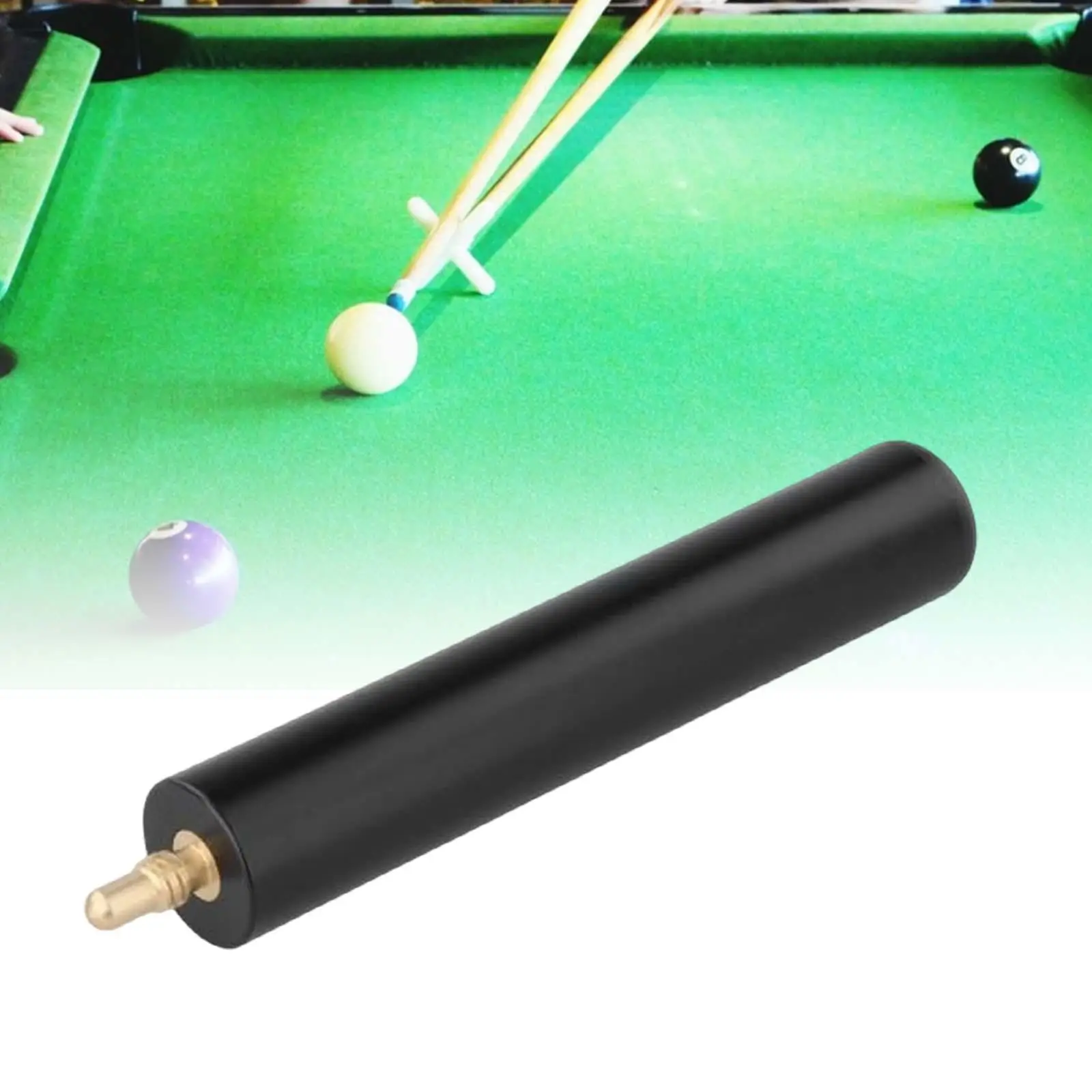 Compact Billiard Cue Extension 6 Inch Aluminum Alloy Comfortable Handle Shaft Holder for Pool & Snooker Cue Accessories