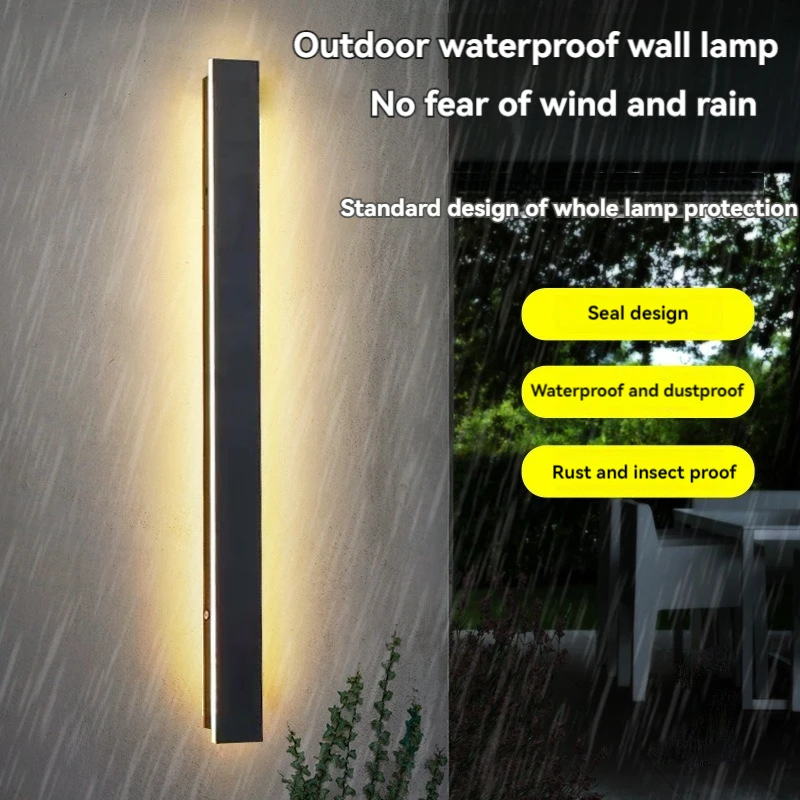 

LED Outdoor Wall Light Modern Waterproof IP65 villa Porch Garden Patio Exterio Wall Lamp Rainproof In Front of Garage Door Lamps