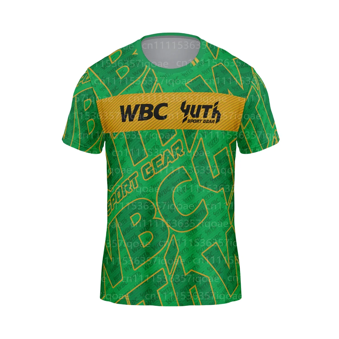 YUTH and WBC Muay Thai Joint-venture 3D Printed Men's T-shirt for Summer Fashion Sportive Short-sleeved MMA Training Suit