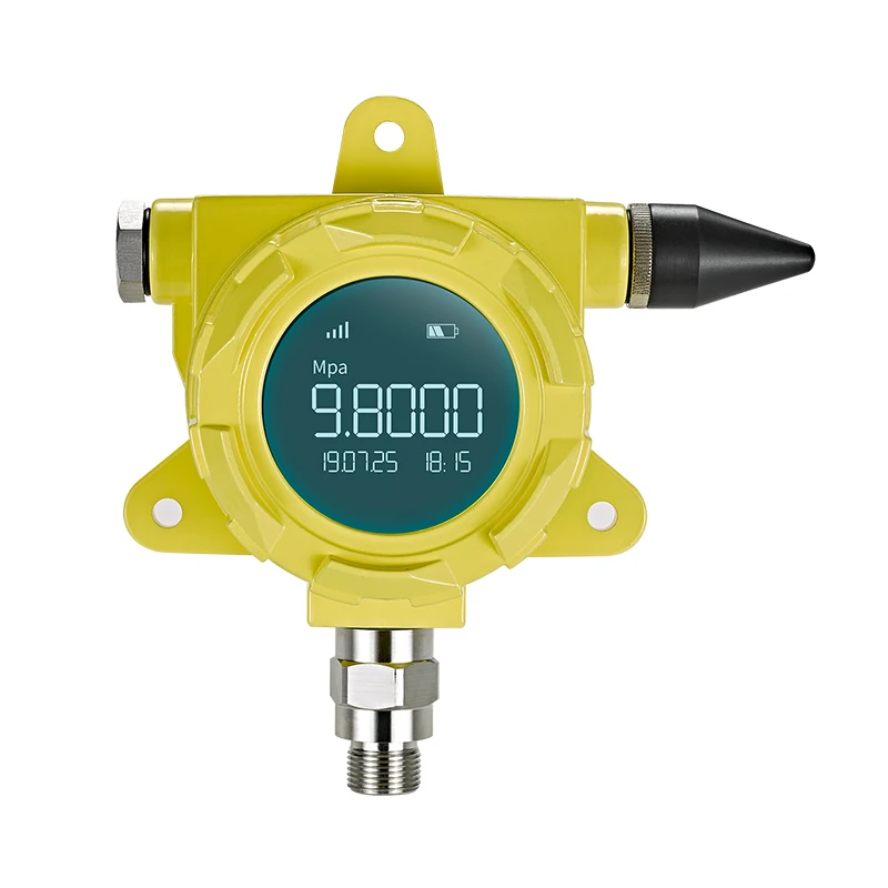 Remote  explosion-proof pipe pressure gauge wireless pressure sensor digital pressure gauge with SMS alarm