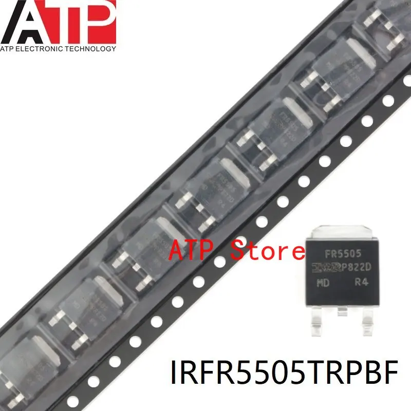 10-100PCS Original New IRFR5505TRPBF FR5505 IRFR5505 TO-252 Trans MOSFET P-CH 55V 18A