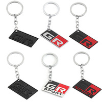 GR Sport Car Keychain Gazoo Racing Key Ring Chain For Toyota Corolla Supra 86 Yaris Prius Camry Tacoma Venza Tundra Rav4 Auris