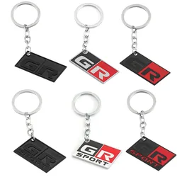 GR Sport Car Keychain Gazoo Racing Key Ring Chain For Toyota Corolla Supra 86 Yaris Prius Camry Tacoma Venza Tundra Rav4 Auris