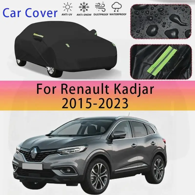 

For Renault Kadjar 2015 2023 Outdoor Protection Waterproof Dustproof Sunshade Exterior Accessories Car Covers