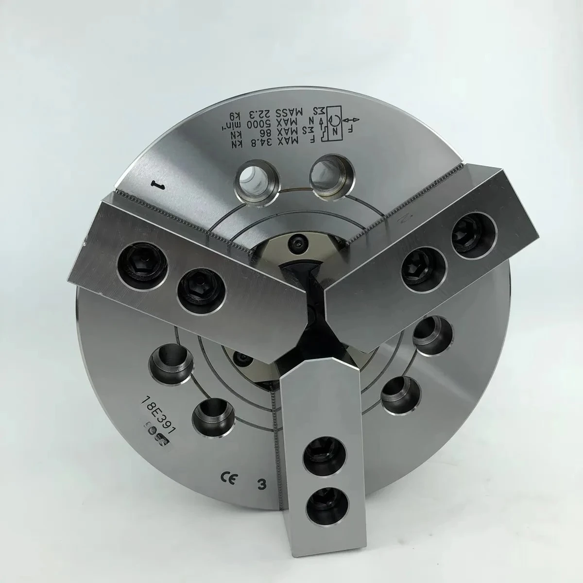 

rotary hydraulic head 8 inch three jaw power hydraulic chuck HS-08