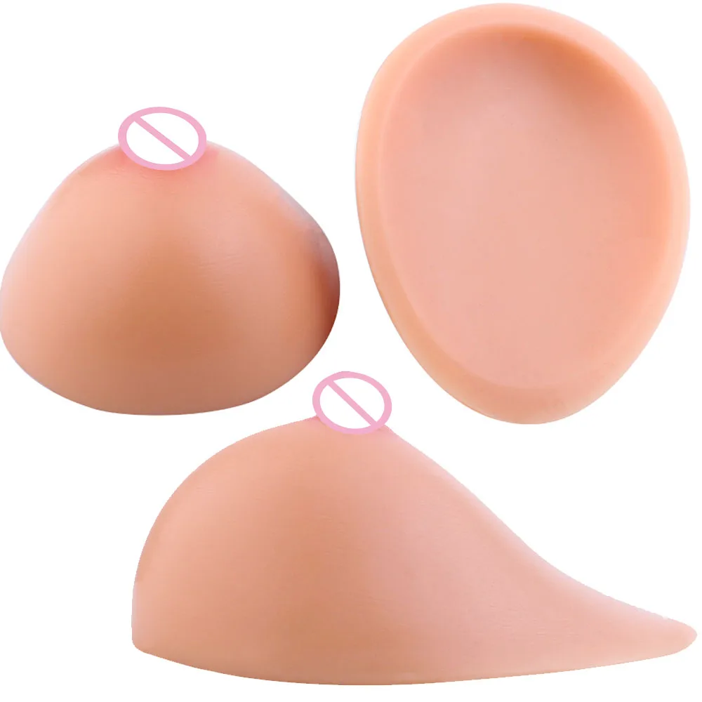 QKKQ Solid Fake Breast Form Silicone Realistic Breast Soft Boobs Simulation Boobs Sex Toys For Crossdresser Cosplay Adult Games