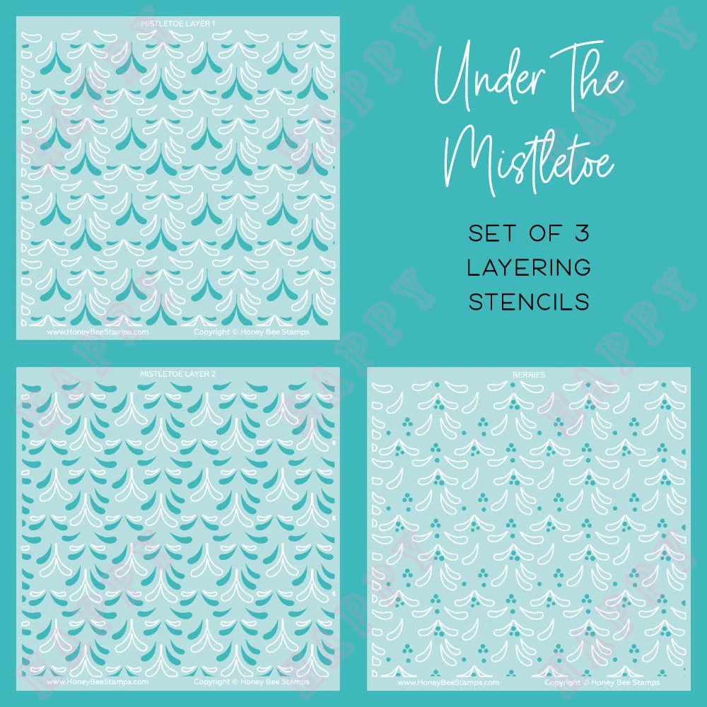 New Stencils Christmas Under The Mistletoe Scrapbook Diary Decoration Paper Craft Embossing Template DIY Greeting Card Handmade