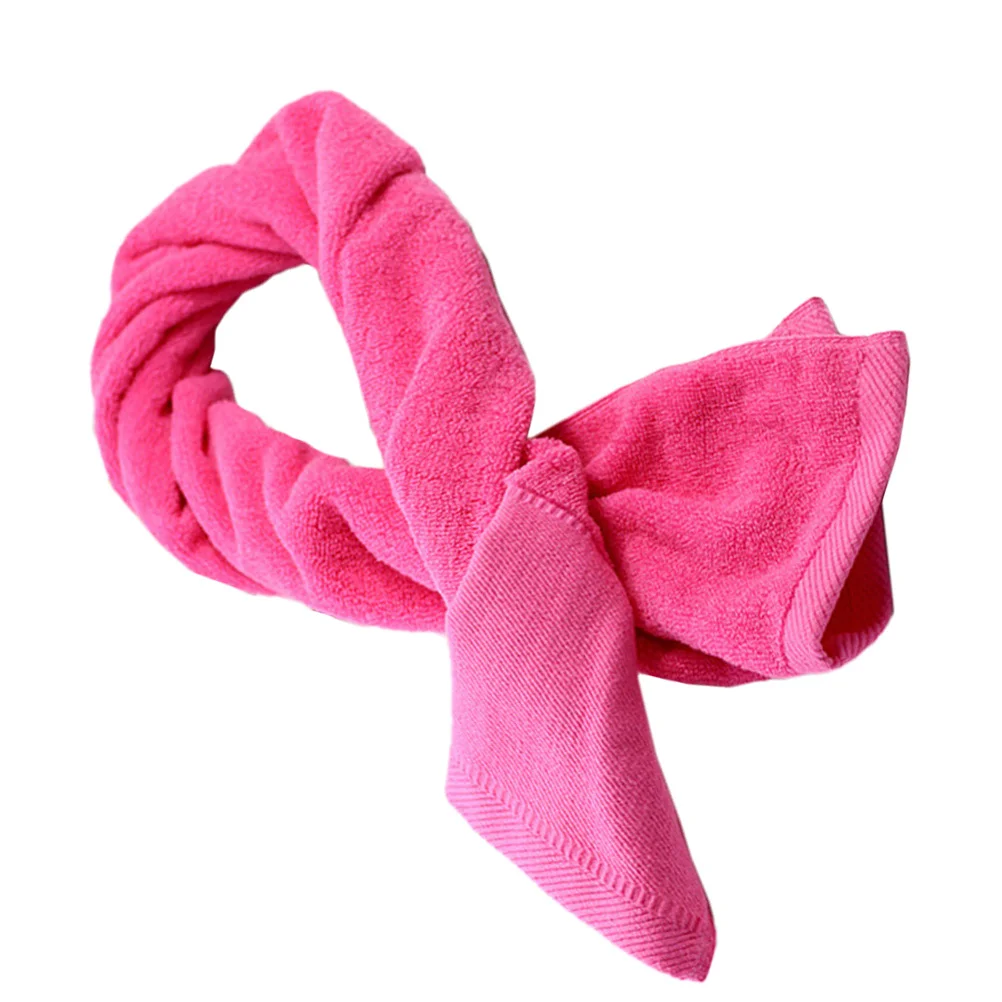 

Lengthen Pink Cotton Sports Towel Outdoor Fitness Towel Breathable Absorbent Easy Clean Wash Practical Sweat Absorbing Towels