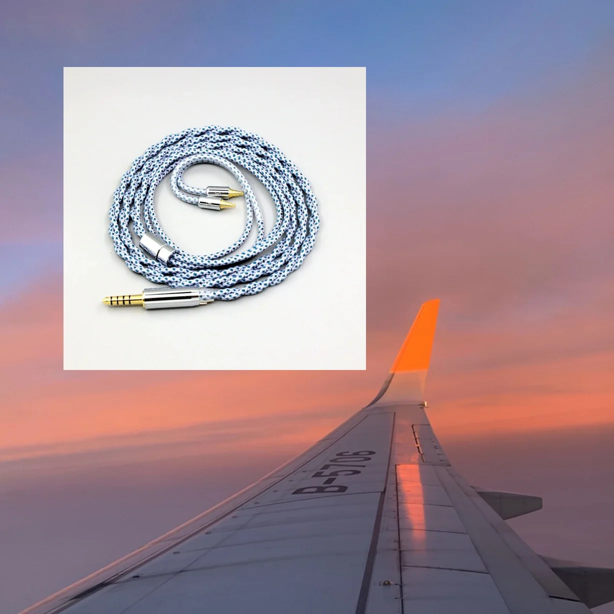 99% الفضة النقية مزيج الجرافين OCC التدريع سماعة كابل ل Sennheiser IE40 Pro IE40pro LN008634