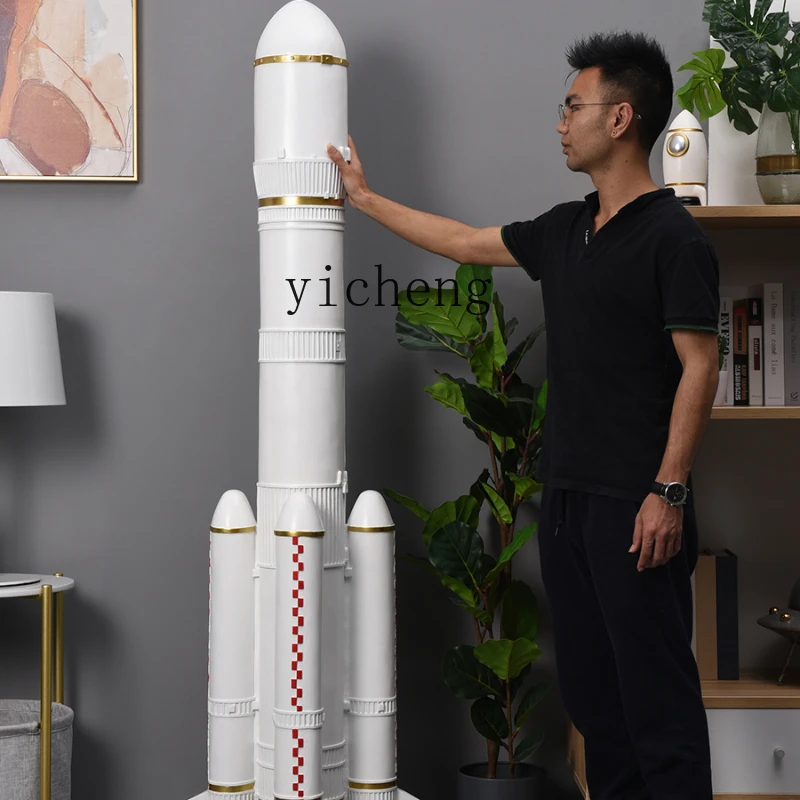 ZC 1.8 M Rocket Model Large Floor Ornaments Simulation Space Sculpture Mall and Shop Window Display