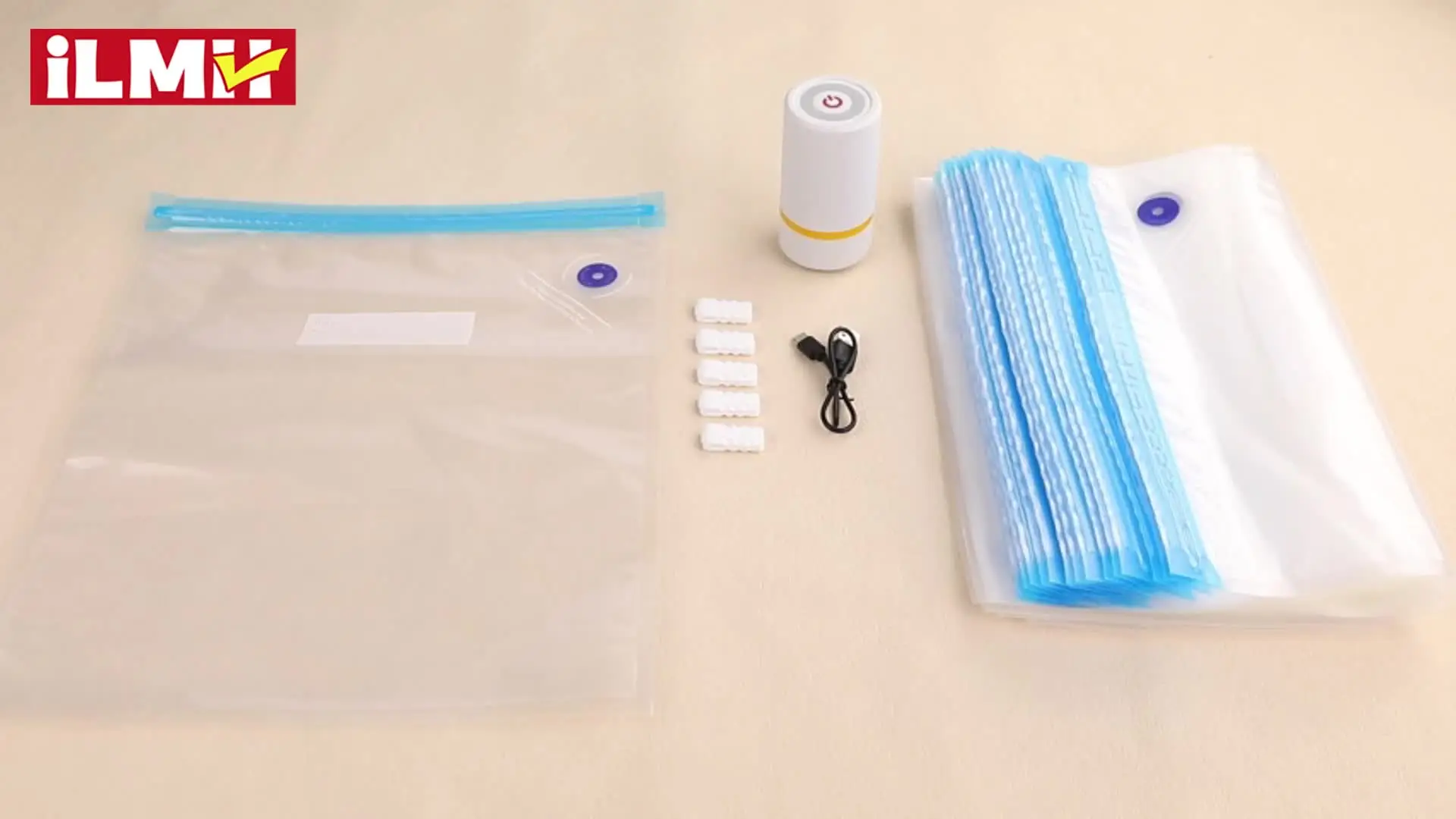 3D Printer Filament Vacuum Bag with USB Rechargeable Electric Air Pump, Vacuum Sealing for PLA ABS PETG Filament Storage