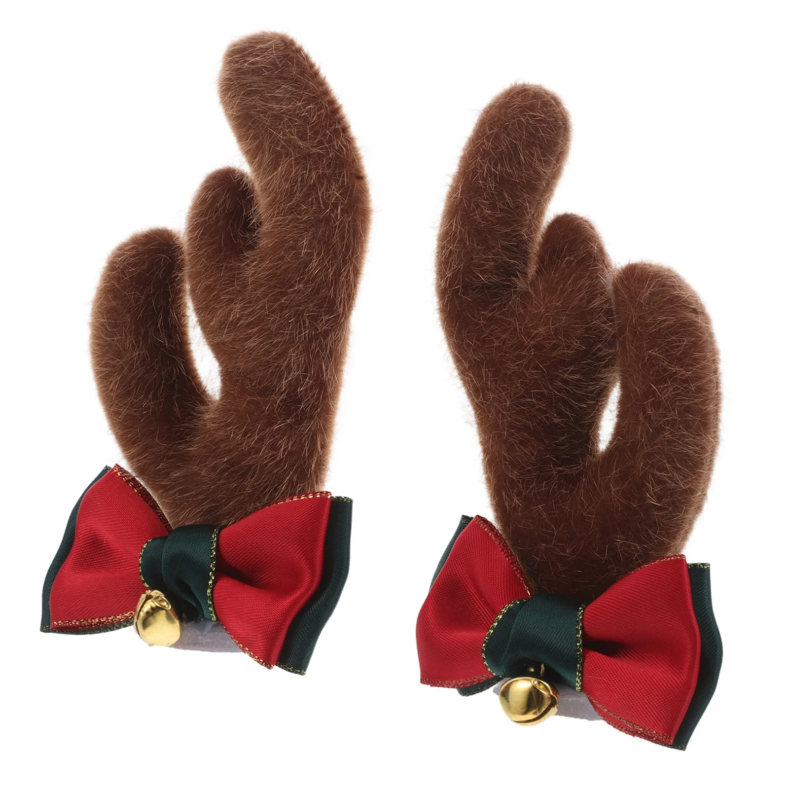 1 paio di decorazioni natalizie con corna di renna per moto, sci, snowboard, bici, accessori rimovibili con corno di cervo