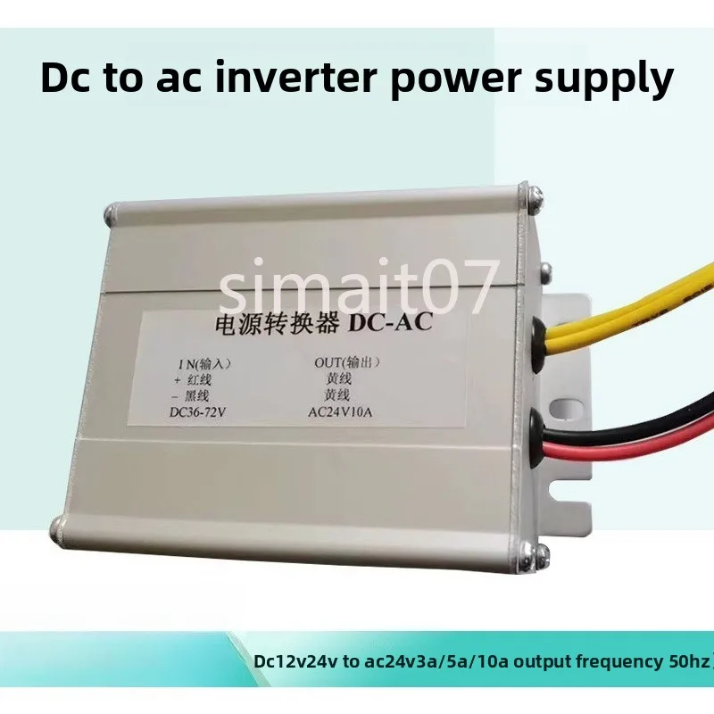 

DC to AC Inverter Power Supply - Converts 12V/24V/48V DC to 24V AC, Compatible with 36V/48V Solar Panels/Tilts/Monitoring Domes