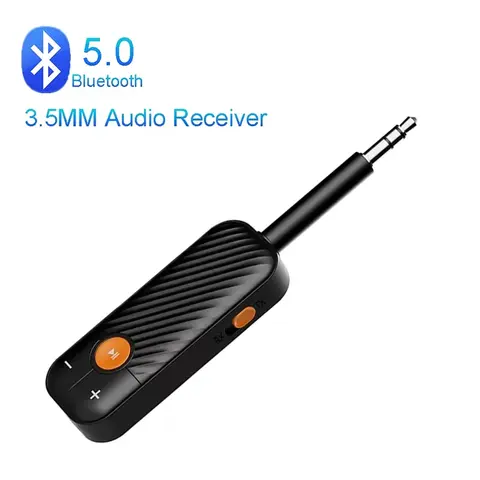 2 in 1 블루투스 어댑터 송수신기 블루투스 AUX 5.0 무선 3.5 어댑터 스테레오 헤드폰 TV 차량용 오디오 리시버