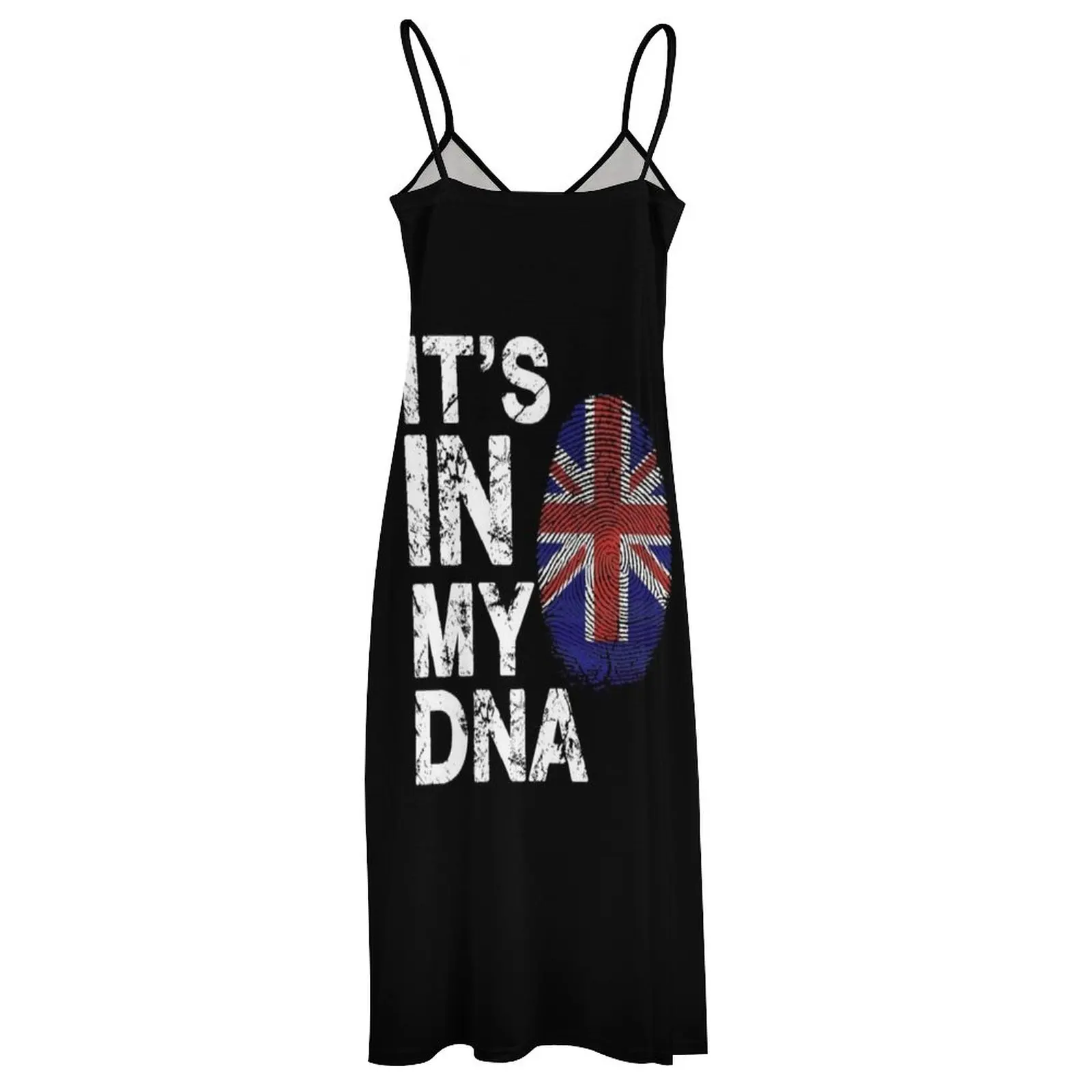 Es ist in meiner DNA britische Flagge England Großbritannien Großbritannien Union Jack T-Shirt ärmellose Kleid Kleider Sommer