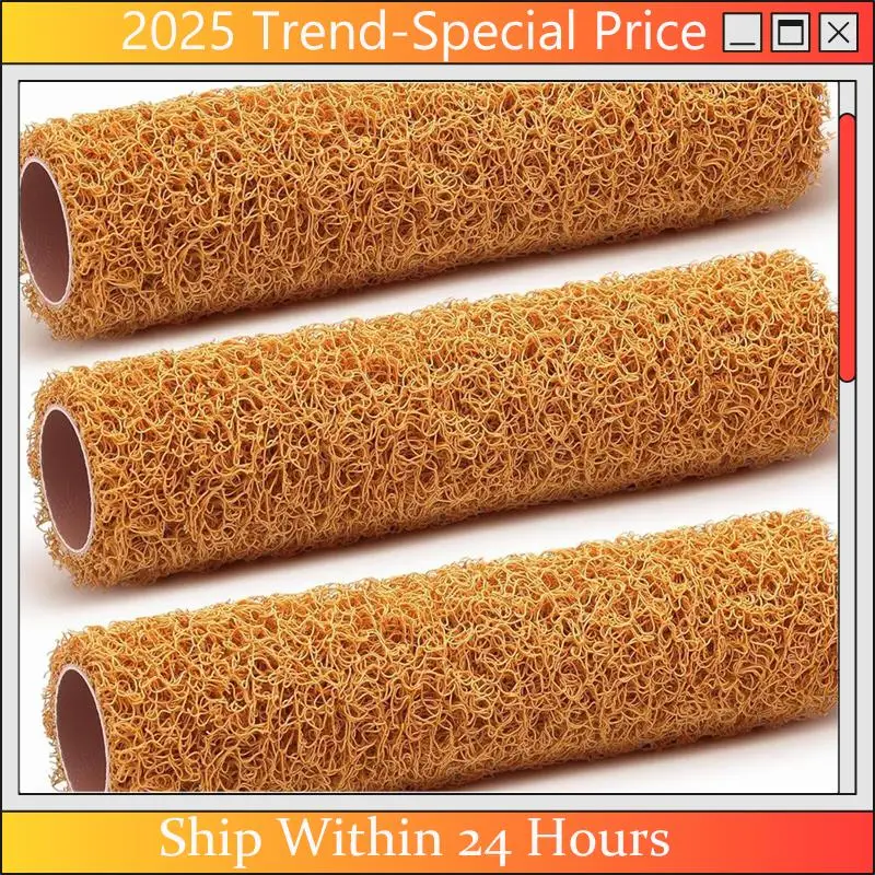 AA64 3Pack Textured Paint Rollers Textured Roller Forpainting Wall Forpainting Walls Forhome Improvement Paint Supplies