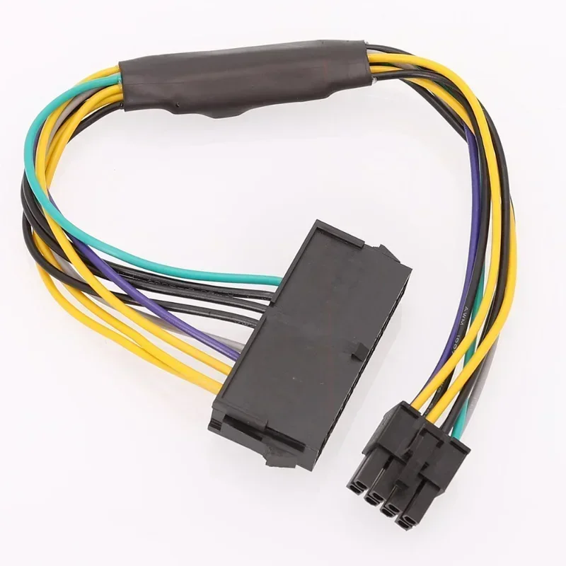 0,3 m 12 polegadas 24 pinos para 8 pinos ATX PSU cabo adaptador de alimentação compatível com Optiplex 3020 7020 9020 Precision T1700