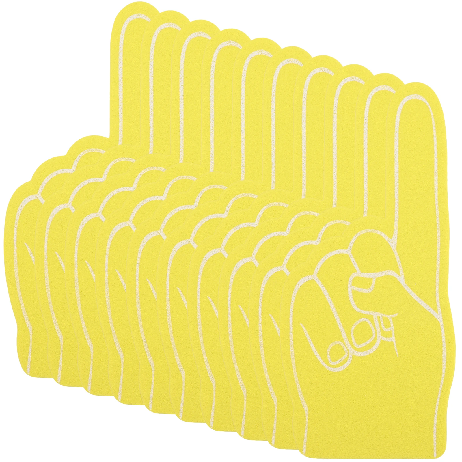 

12pcs Foam Finger Cots Cheerleading Props Sports Gloves EVA Accessories Basketball Football Party Favor Spirit Item
