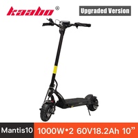 New KAABO Mantis10 Plus Electric Scooter Central Display 10*3.0inch Tire Full Hydraulic Brake 1000W*2 Skateboard