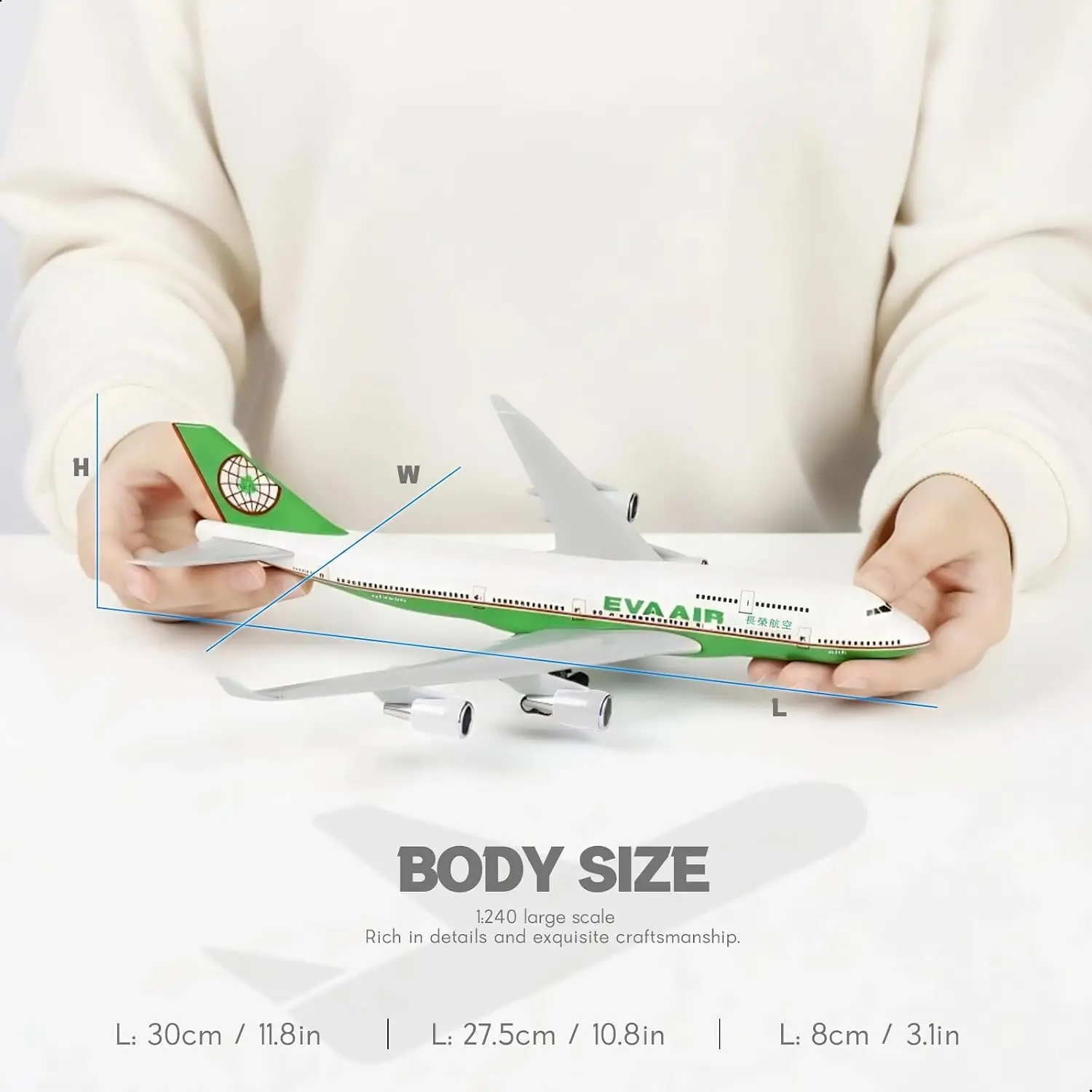 30cm EVA Air B747 Resin Aircra - Model Kit Eva recension och pris
