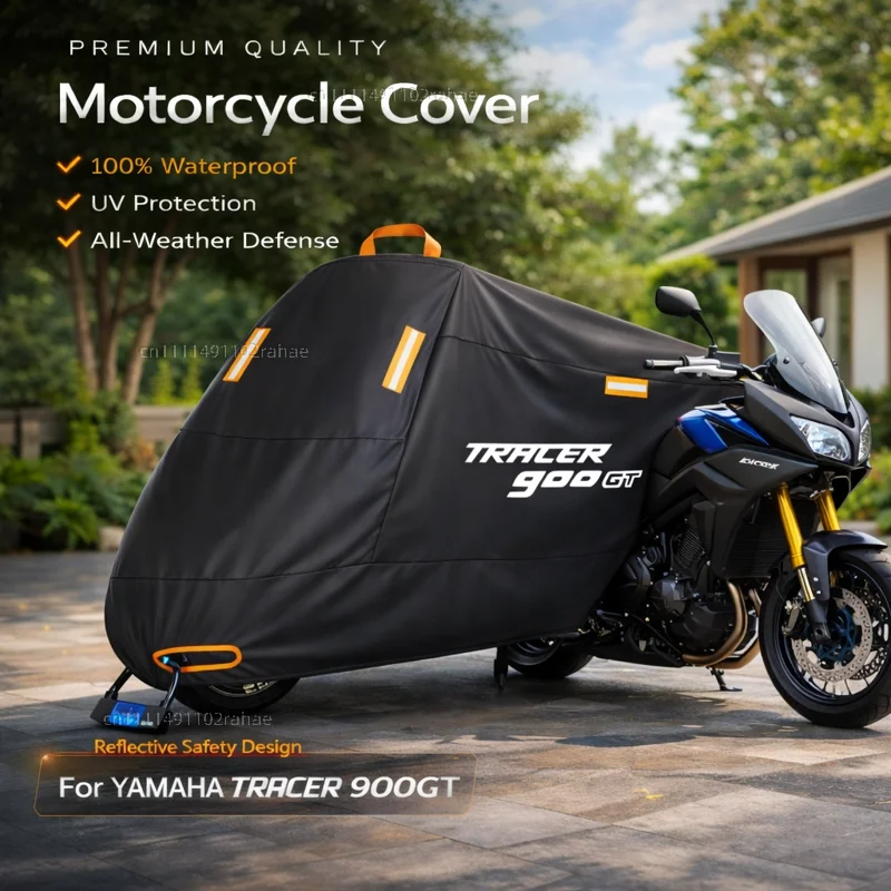 

For YAMAHA 900GT 700 Motorcycle Cover Waterproof Thickened Polyester Tarpaulin UV Protective Outdoor Rain Dust Sun Scooter Cover