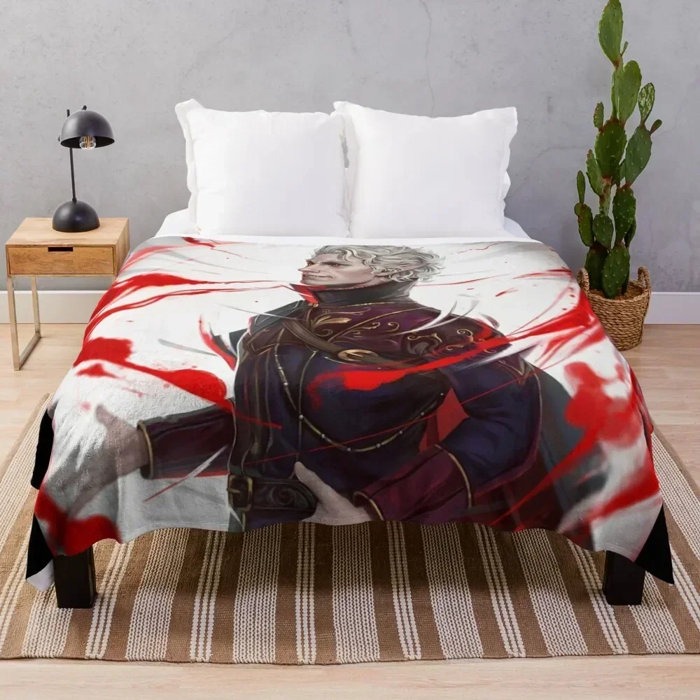 

Astarion blood Throw Blanket Portable Lightweight Blanket for Travel Camping