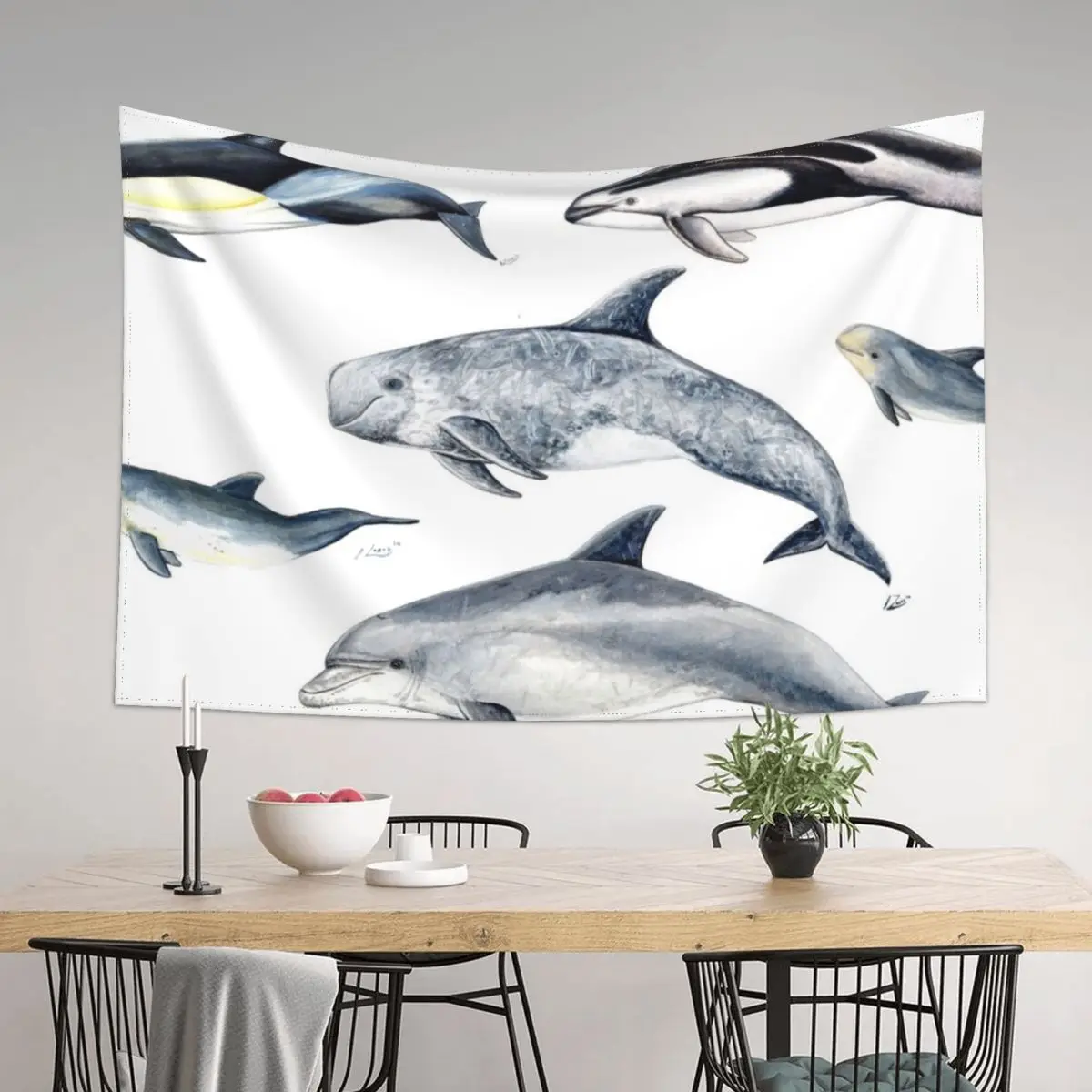 

Pacific dolphins Tapestry Aesthetic Room Decoration Wallpapers Home Decor House Decoration Home Decor Aesthetic Tapestry