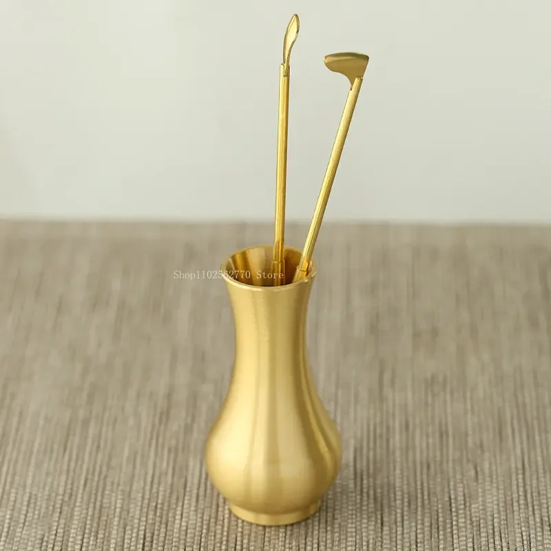 Brass Incense Bottle Incense Seal Tools Storage Bottle DIY Simple Indoor Seal Tool Storage Tea Ceremony Decorative Ornaments