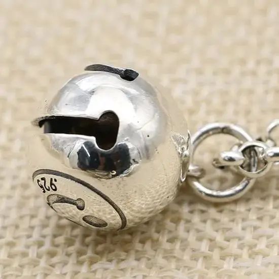 

S925 Sterling Silver Pendant Punk Jewelry Personalized Smiling Face Hanger LOVE ME Fashion Trend Jewelry