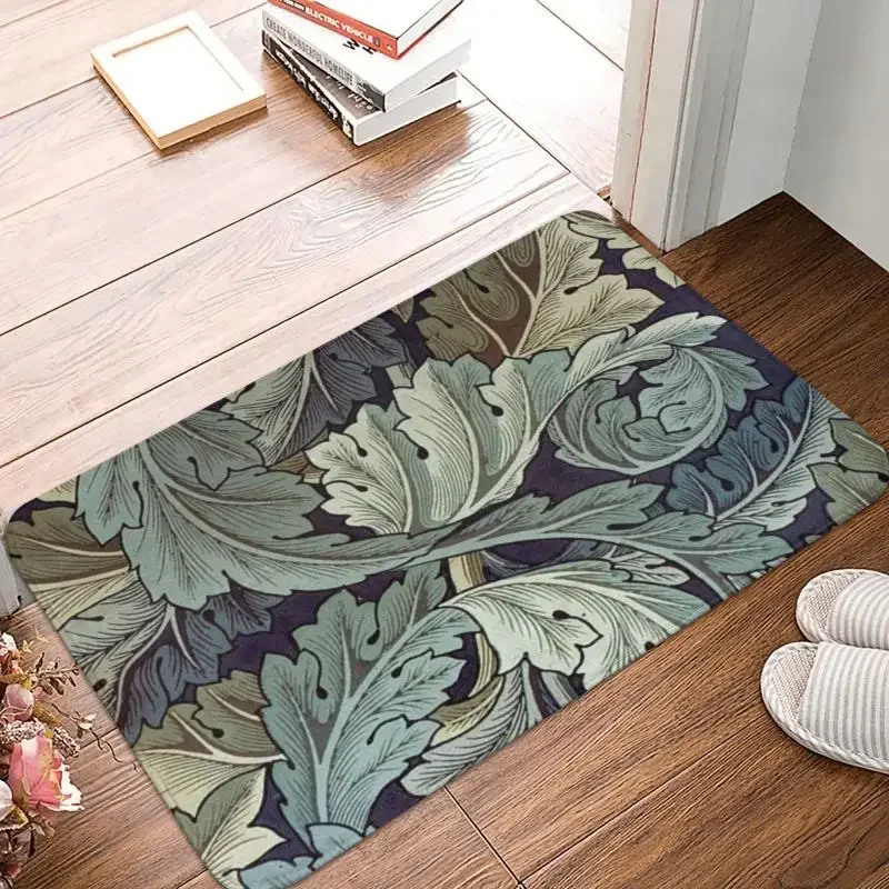 Acanthus By William Morris Doormat Non-Slip Entrance Bathroom Kitchen Door Floor Mats Textile Pattern Living Room Carpet Rug