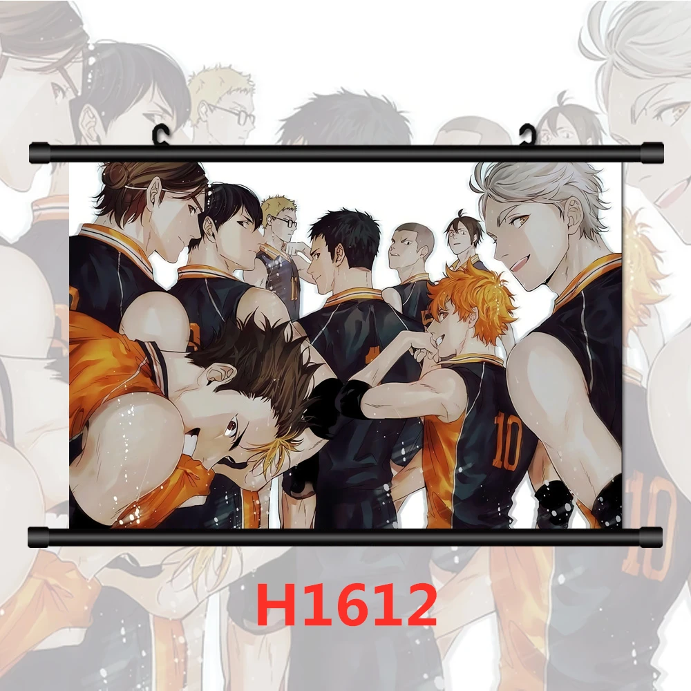 WTQ Haikyuu!! Karasuno High Hinata Tobio Retro Poster Canvas Painting Anime Posters Wall Decor Wall Art Picture Home Decor