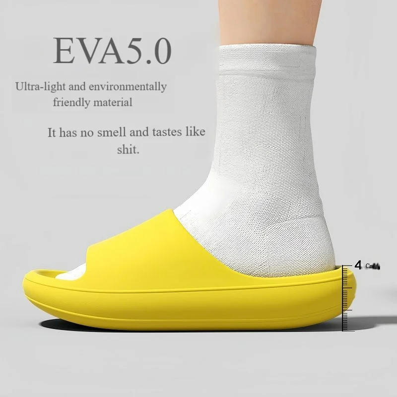 

2025 Women's Summer Slippers - Non-Slip Indoor House Shoes Cute Bathroom Slides for Couples Anti-Odor Comfort Home Sandals