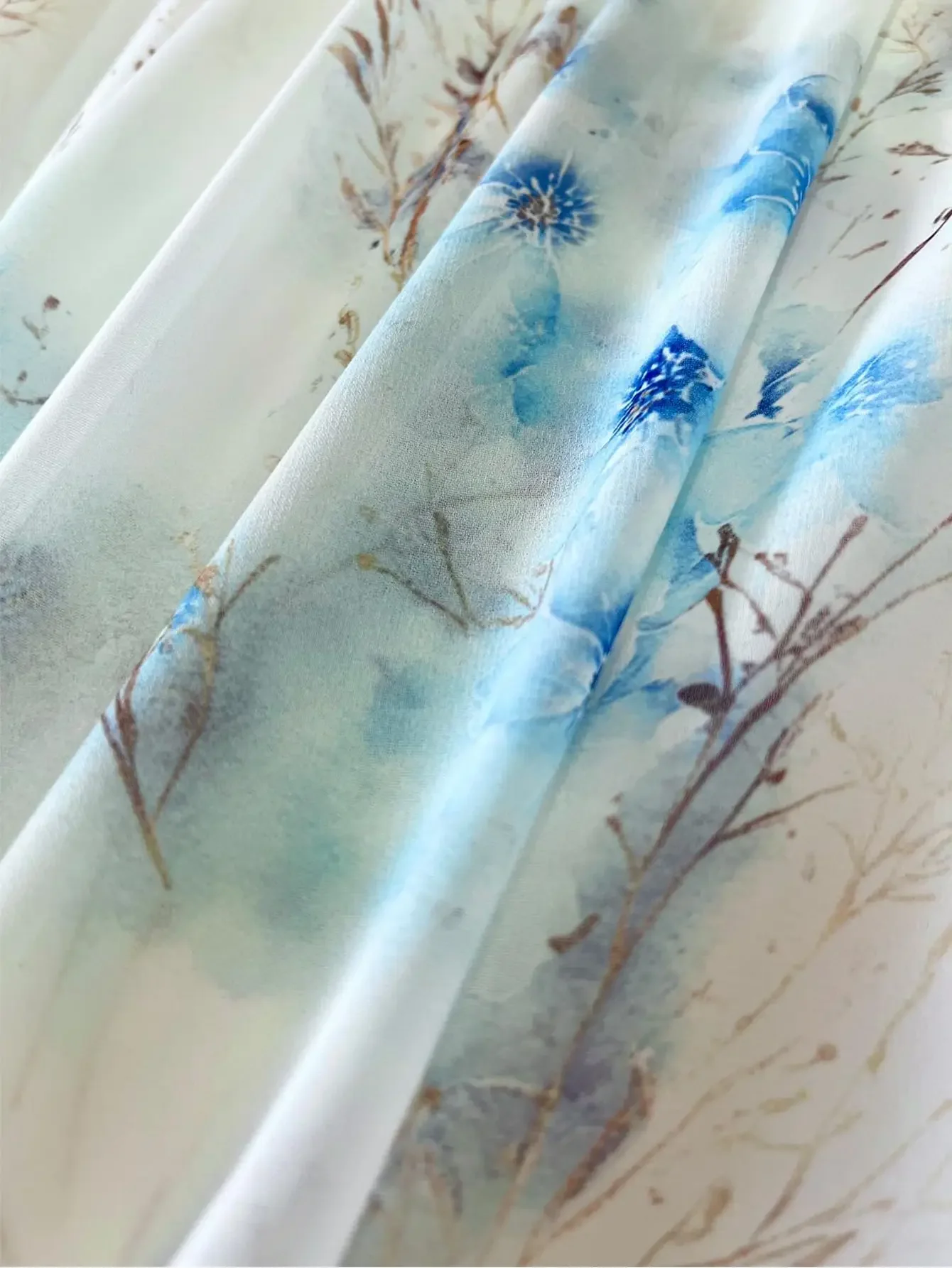 Sexy Women  V Neck Printed Long Sleeve Flowy Boho Chic Maxi Dress Elegant Women Vocation Dress