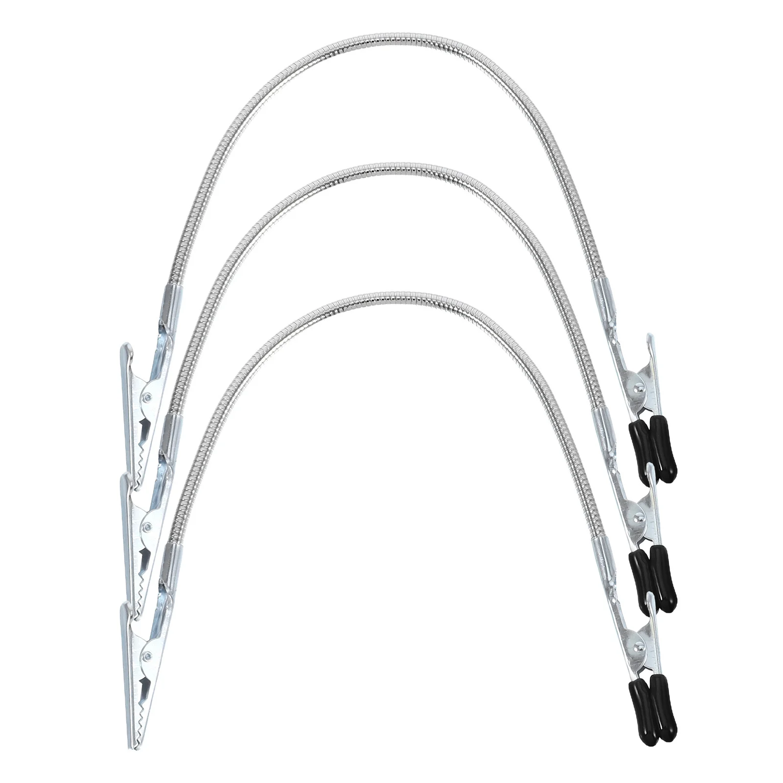 

3Pcs Soldering Helping Wire Clamp with Antislip Coating Flexible Double-Ended Rubberized Clamps for DIY Electronics Repair and