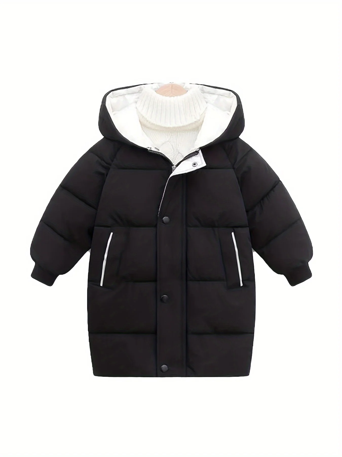 Baby Kids Winter Coat Puffer Down Jacket Windproof Light Winter Jacket Hooded Outwear 2-6T