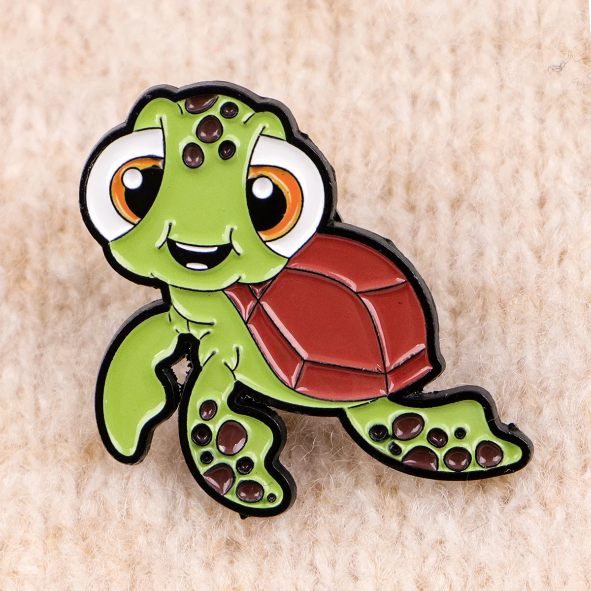 الكرتون المينا دبوس لطيف السلاحف البحرية بروش الصنوبر التلبيب شارة بدبابيس على ظهره الملابس والاكسسوارات مجوهرات بأشكال حيوانات أصدقاء الهدايا #5