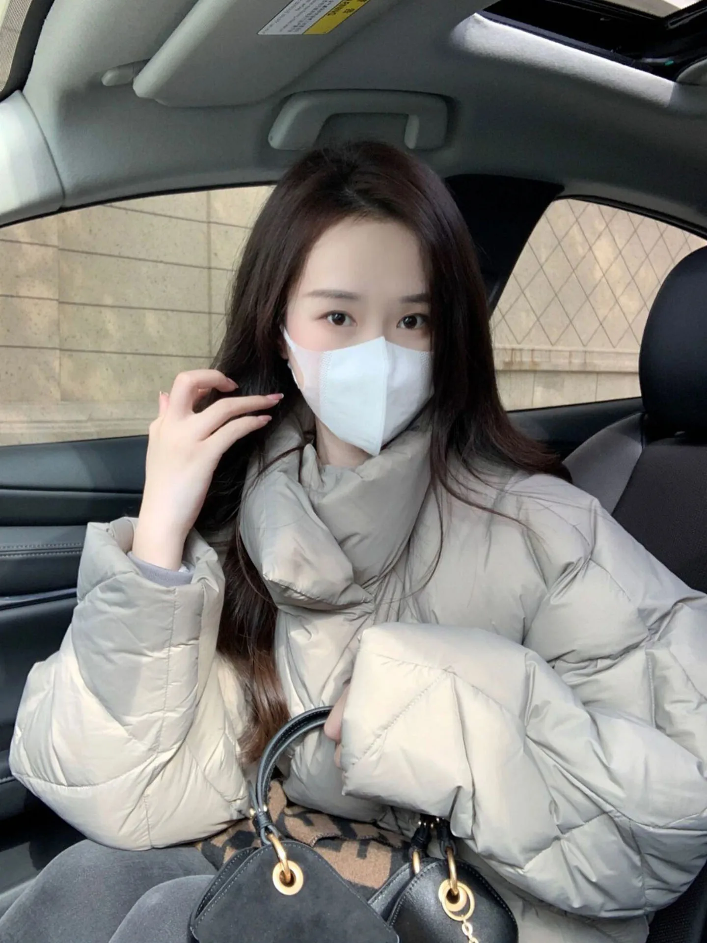 Coreano Sle Leve Or Puffer Jaet Casaco preguiçoso feminino Pão Sle Inverno Thi Casacos Commute Faion Poliéster F...