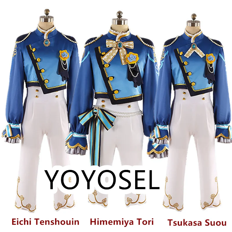 

Ensemble Stars Scout White Brim Himemiya Tori Tsukasa Suou Eichi Tenshouin Cosplay Halloween Theme Costume