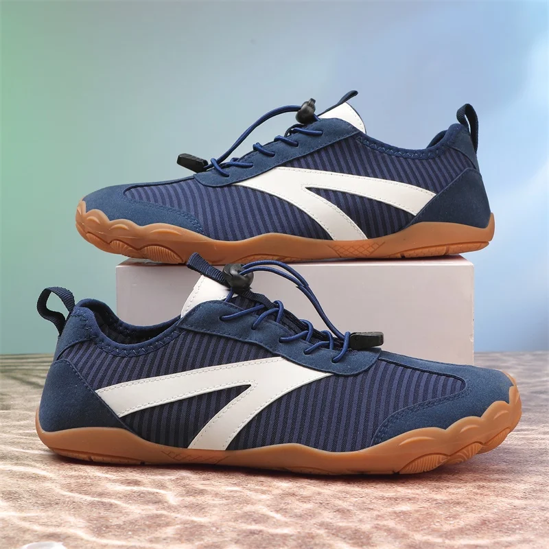 

Новые мужские широкие кеды из канваса для босоногой ходьбы 2026 года, модные, на плоской подошве, с мягкой подошвой Zero Drop, с широким носком, легкие, модные кроссовки, большие размеры до 48