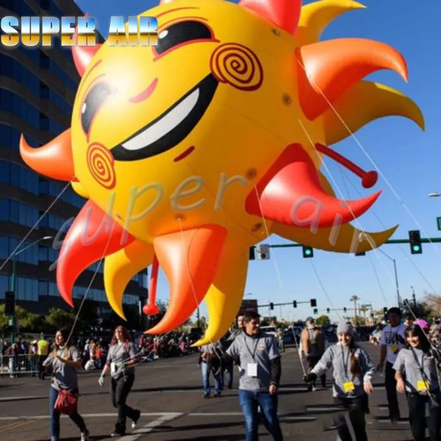 Best price custom inflatable sun cartoon model with air blower for event/activities decoration made by  super air