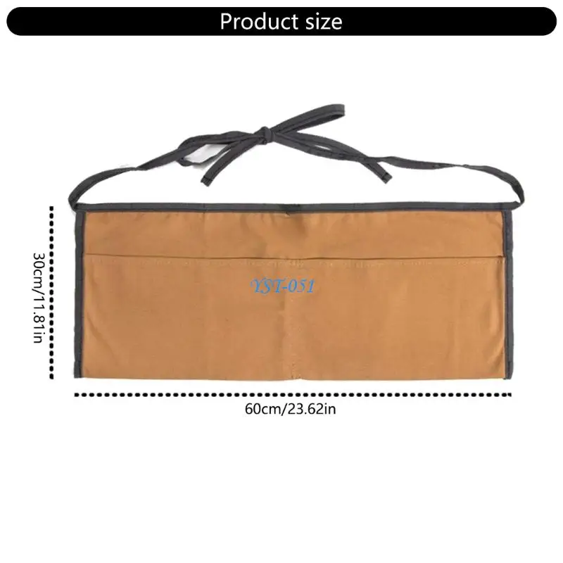 E15A حقيبة أدوات الخصر مآزر المنظمون حقيبة أدوات الحديقة مع جيوب تخزين الأعمال اليدوية ملحقات أدوات الكهربائي #6