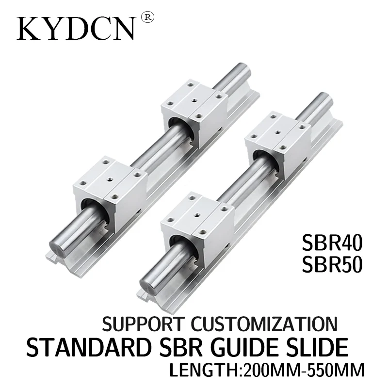 

Linear guide SBR40 50 Sliding block line guide slide table support optical axis track with hard rust prevention