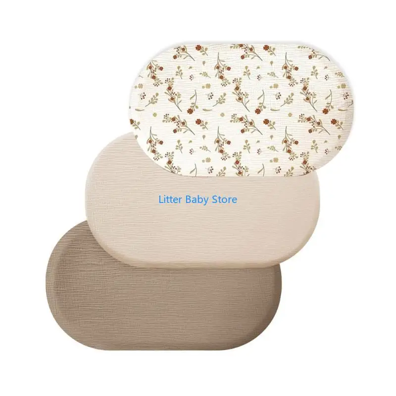 ملاءات سرير قابلة للتنفس N80C لبياضات سرير ناعمة الملمس مصنوعة من الألياف الدقيقة مناسبة لعربة الأطفال