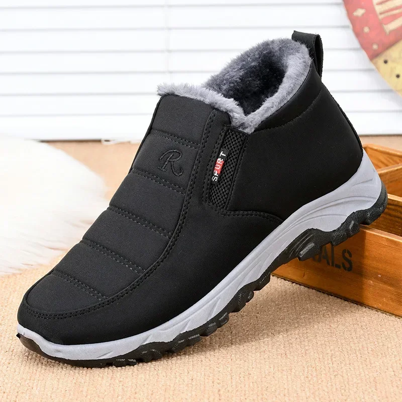 Winter Men\'s Cotton Shoes Couples Short Boots Snow Boots Thickened Warm Sneakers timberland boots for men mens snow boots