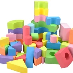 50Pcs EVA Large Safe Building Blocks Big Foam Colorful Construction Toys Kids Learning Educational Toy EVA Construction Set