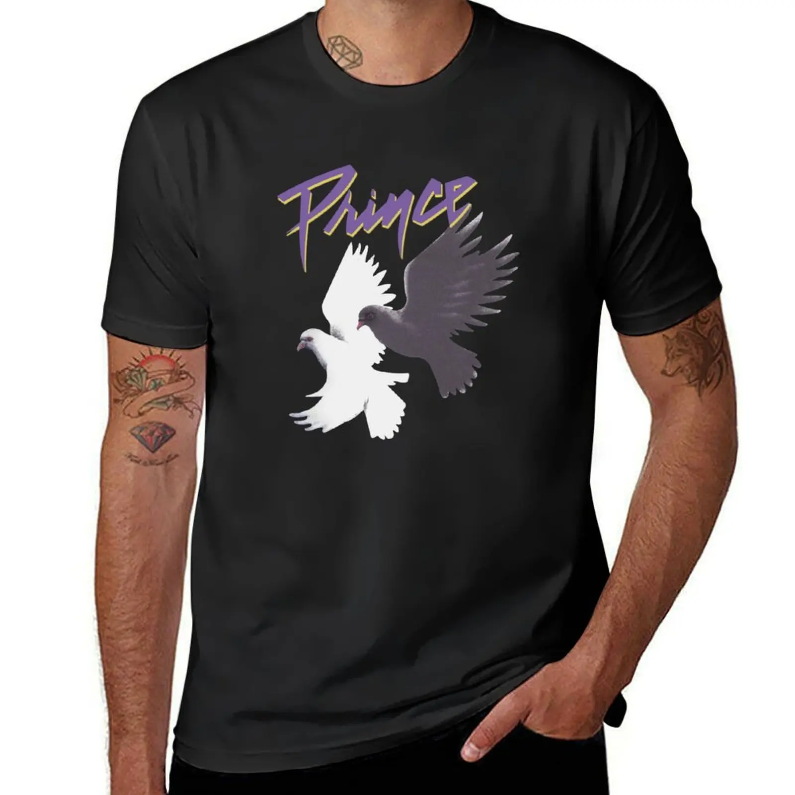 Футболка Príncé Purple Rain Doves World Tour 1984, мужская одежда, футболки на заказ, рубашки больших размеров, топы, одежда для мужчин