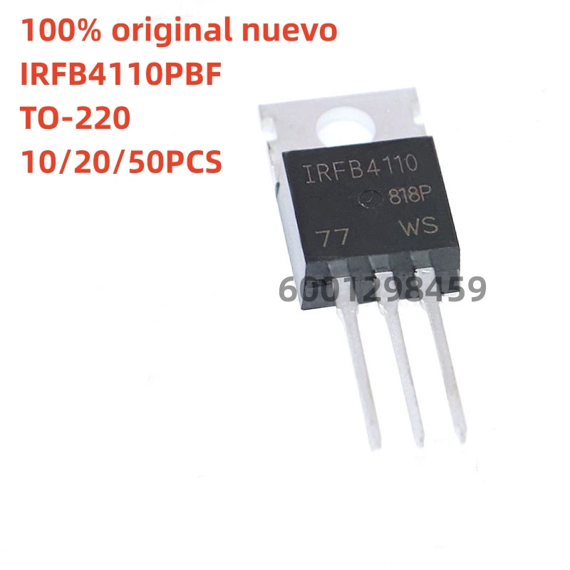 100% original novo 10pcs-50pcs  IRFB4110  IRFB4110PBF FB4110 100V 180A 370W TO-220 MOSFET transistor