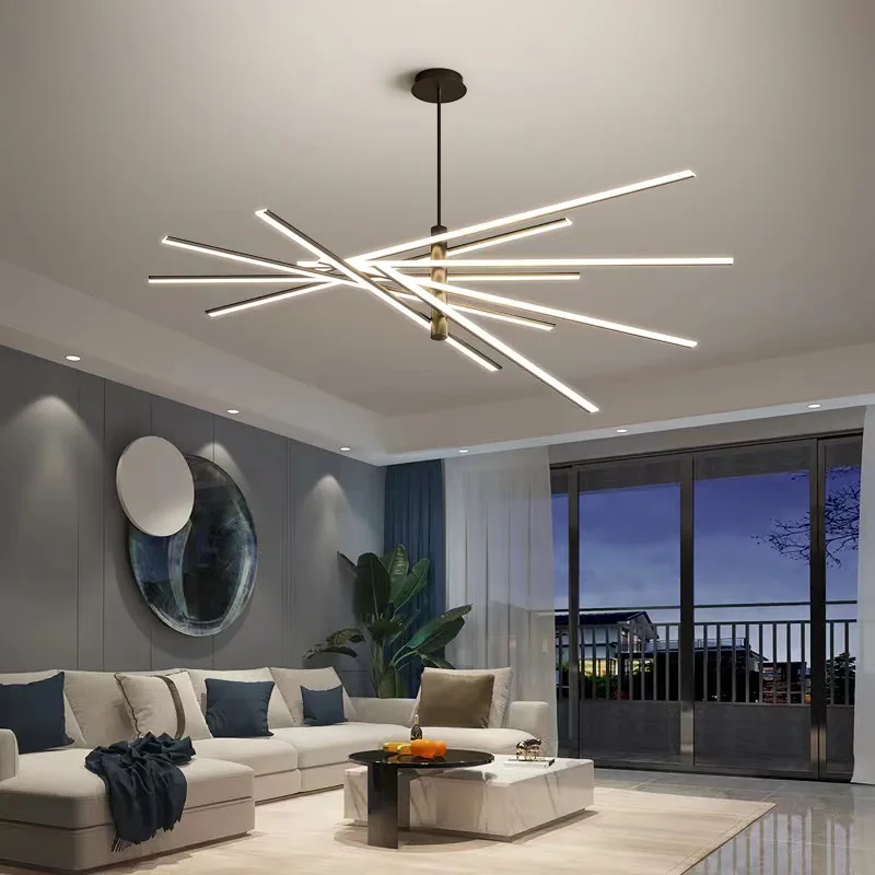 Modern Living Room Chandelier Minimalist Atmosphere Light Luxury Main Lamp Nordic Home Decor Lighting Package Living Room lamps