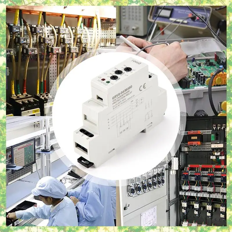 Smart-GRV8-04 M460 Relé de monitoreo de voltaje trifásico Secuencia de fase Protección contra fallos de fase Relé de control de voltaje