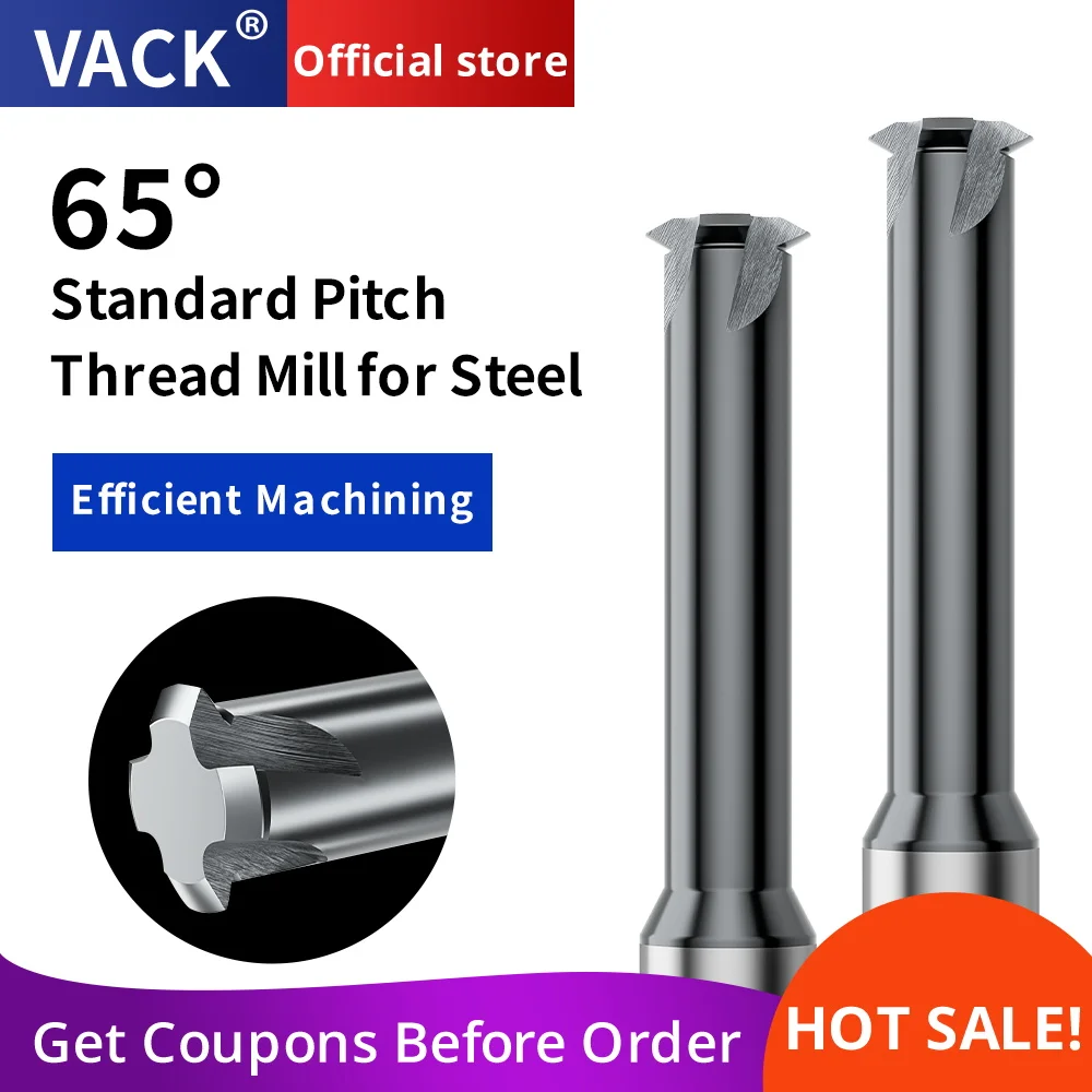 

HRC65 Фреза с карбидной резьбой вольфрама Твердосплавная концевая фреза с одним зубом Режущие инструменты с ЧПУ Шаг M3 M4 M5 M6 M8